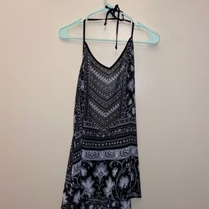 Tunic length halter top